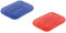 2er Set aufblasbares Schwimmkissen - Strandkissen (rot - blau)