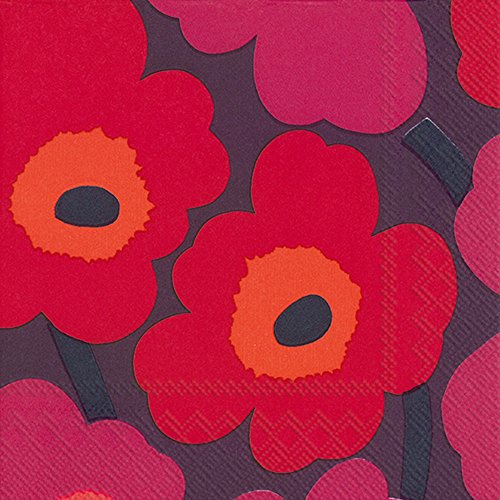 Boston International L552682 Marimekko Lunch-Servietten, Unikko-Mauve