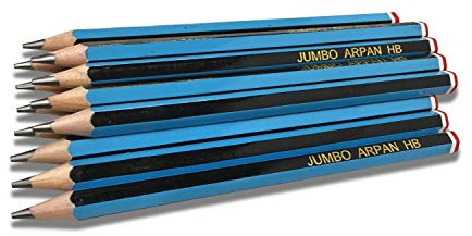 ARPAN Jumbo HB Bleistifte für Anfänger unzerbrechlich 6 Stück