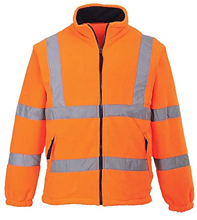 Portwest F300 Reflective Durable Hi-Vis Fleece Orange, X-Small