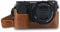 MegaGear MG1642 Ever Ready Genuine Leather Camera Half Case compatible with Sony Alpha A6100, A6400 - Brown
