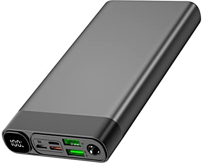 Powerbank 80000mAh, Metallgehäuse tragbares Ladegerät, einfaches, stilvolles und kompaktes Design,QC 3.0 22.5W & PD 20W schnelles Aufladen, für Smartphones, Tablets, Kameras etc.