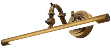 ACMHNC LED Spiegellampe Badezimmer Vintage,Retro Badlampe Spiegelleuchte Messing Antik Schminklicht Bad Wandleuchte Wasserdicht Make-Up Licht Für Spiegel Schminktisch,Einstellbare Winkel,4000K,79CM