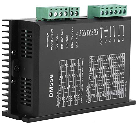 VIFER Schrittmotortreiber, 24 V-50 V DC Schrittmotor DM556 Stepper Motor Driver 42/57 Schrittmotortreiber