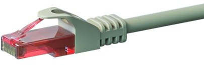 Danicom CAT6 Netzwerkkabel - U/UTP - 1.50 meter - Grau - 100% Kupfer, POE, Ethernet, LAN, Patchkabel, Datenkabel, RJ45 - für Serverschränke, Switches, Router, Modems!