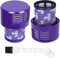 APPLIANCEMATES Filtros de vacío, piezas de repuesto compatibles con Dyson V10 Absolute Animal Motorhead Total Clean, SV12, reemplazar la parte número 969082-01, 2 filtros y 1 cepillo de limpieza