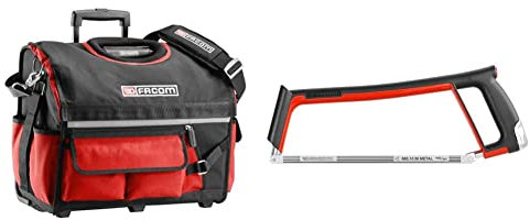 FACOM BS.R20PB BS.R20PB Trousse à Outils Trolley Dimensions (L x H x P) de 550 x 440 x 360 mm Polyamide, Red & FACOM 601PB Monture de scie à métaux 300mm tension 80Kg - 601.PG