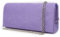 Pochette scamosciata glicine donna elegante da cerimonia borsa piccola tipo camoscio clutch borsetta a mano con tracolla catena sera signora matrimonio comunioni battesimi cresima