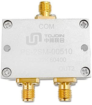 TOJOIN 5-1000MHz Divisore di potenza RF a microstriscia, 2 Vie RF Splitter SMA Connettori Femmina 50 Ohm Microstrip Power Splitter per UHF/VHF/Sistema di Antenna(PS-2SM-00510)