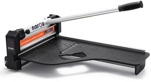 NLBFOU 33 cm Laminatbodenschneider, schneidet Vinylplatten, Laminat, Verkleidungen, Gummiboden, VCT, LVT, SPC, PVC, LVP, WPC und mehr