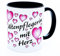Altenpflegerin mit Herz Tasse Becher Danke Geschenk Lustig für Altenpflegehelferin Pflegekraft Pflegefachkraft Zubehör Kollegin Rente Geburtstag Alltagsheldin Ausbildung Prüfung Frauen Keramik 330 ml
