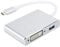 SYH&AQYE USB To HDMI Adapter, 4 in 1 Type-C To HDMI VGa DVI USB3.0 Cable Converter, 1080P Adapter Cable for PC Laptop HDTV Projectors HDMI Input Devices
