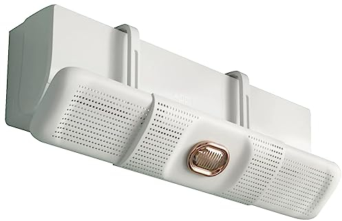DELURA Verstellbarer Klimaanlage Split Windabweiser, Klimagerät-Windschutz, Anti-Direktblasen-Klimaanlagenzubehör (Weiß)