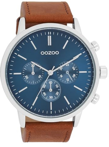 Oozoo Timepieces Herren Uhr | Armbanduhr Herren mit Lederarmband | Hochwertige Uhr für Männer | Edle Analog Herrenuhr in rund | C11200