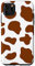 iPhone 11 Pro Max Brown Cow Print Spotted Phone Case Cute Animal Pattern Case