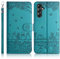 Succtopy Coque pour Samsung Galaxy A15 4G/5G Étui de Protection [Etui à Rabat] [Pochette de Portefeuille] [Fermeture Magnétique] Housse Premium en Cuir PU Portefeuille Galaxy A15 4G/5G Bleu