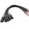 VISSQH 10Pcs 3,5mm Buchse zum blanken Draht mit offenem Ende TS 2-polige Mono-1/8-Zoll-zum löten3,5-mm-Klinkenstecker Audiokabelersatz for Repairing Audio Kopfhörer Cables(30cm)