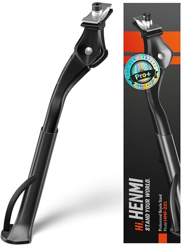 HENMI Fahrradständer 24-29 Zoll Pro+, Höheverstellbar Mittelständer für E-Bike, Montainbike, Trekkingrad, Cityrad, Max Belastung 45kg