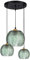 Pendentif en verre moderne à 3 lumières, vert, décoration de la maison, lumière citrouille, lampe suspendue nordique en verre nervuré, îlot de cuisine, câble boule, lustre côtier pour salle à manger,