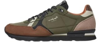 Pepe Jeans Brit Road Leder Turnschuhe braun