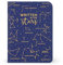 Legami - Blauer Reisepasshalter, Passport Holder Brieftasche für Reisen, Reisepasshülle, 1 Passtasche, 4 Kartenfächer, RFID-Schutz, 10,5 x 14 x 1 cm, Theme Stars, blau, S, Casual