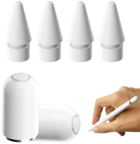 Tappo Compatibile Con Apple Pencil,2 Pezzi Tappo Magnetico Compatibile Con Apple Pencil, Tappo di Ricambio Compatibile Con Apple Matita,Cappuccio Magnetico,Fornita con 4 Punte Resistenti All'Usura
