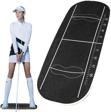 Xujuika Golfschwungplatte, Center Transfer Golf Trainingshilfe Swing Plate, Golf Weight Shifter Druckplatte, Rutschfestes Golf Gewichts Balance Board, Golf Zubehör Für Anfänger Und Erwachsene