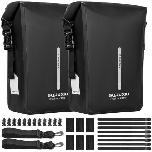 SOUUXIU Fahrrad-Vordergabel-Tasche, 6L Wasserdichte Trockentasche, Umhängetasche, Gepäcktasche