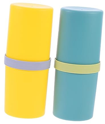 ORFOFE 2stücke Reisezahnbürstenetui Zahnbürstenhalter Aus Tragbarer Zahnbürstenträger Mit Waschbecherhalter Für Zahnpasta Und Mundwasserbecher