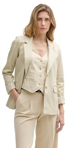 TOM TAILOR Damen Regular Fit Blazer aus Twill