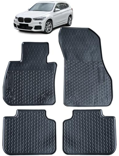 Auto Gummi Fußmatten Schwarz Premium Set für BMW X1 F48 15-22
