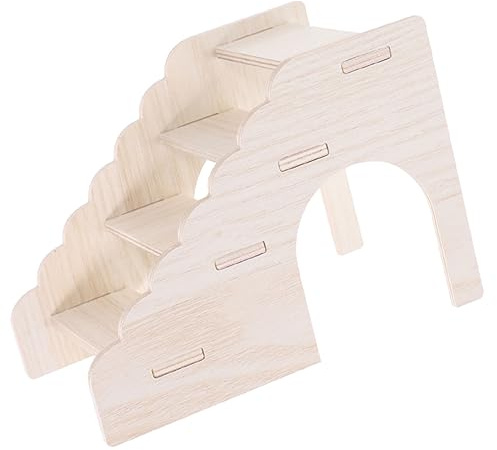 Supvox Holzleiter Für Hamster Und Chinchillas Mit Sicherem Halt Und Langlebiger Verarbeitung Geeignet Für Spiel Und Bewegung Im Käfig