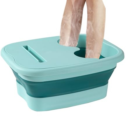 CollapsibleFoot Spa Bath, Foldable Foots Bath Tool, Portable Pedicure Bowl & Soaking Basin for Feet, Soak Basin Feet Spa Massage Bucket, Foldable Bathtub Bucket for Foot Care, RelaxingFeet