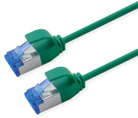 ROLINE Patchkabel Cat.6A (Class EA) S/FTP (PiMF), LSOH, PoE, grün, 7 m