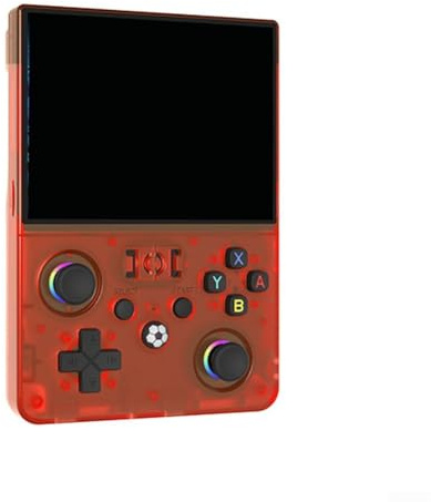 Yuanpgky Console di gioco portatile retrò con schermo IPS HD da 4,5 pollici, processore dual core, oltre 18000 giochi classici, oltre 30 emulatori di piattaforme, compatibile con R36MAX 2 (rosso