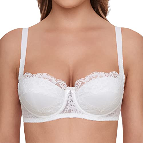SUSA Dirndl BH Push up Wiesn-Zauber , Bügel-Push-Up BH mit bestickten Soft Cup Schalen , BH mit einfachem Design für ein atemberaubendes Dekolleté