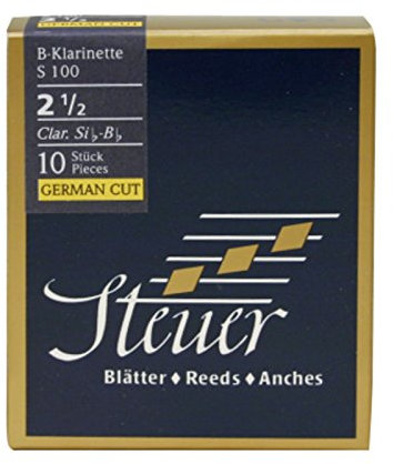 Steuer Blatt BB-Klarinette Blue Line S100 deutscher Schnitt 10er Packung Gr.2 1/2