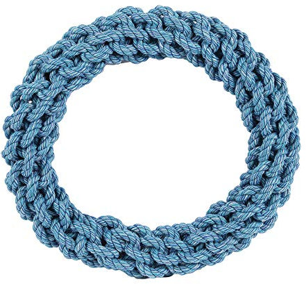 Happy Pet Ring Dog Toy Durable Strong Tough Fun Interactive Chewing Outdoor Playing Fetch Catch Lightweight Tugging for Large Medium Small Breeds