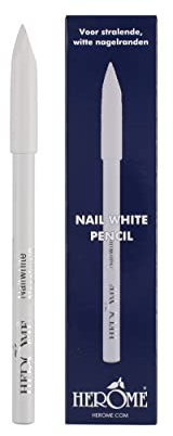 Herome Nagelweißstift - Für perlweiße Nagelränder! Für Eine Natürliche French Manicure (Nail White Pencil)