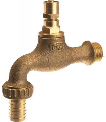 robinet d'arrosage - 15 x 21 - 20 x 27 - grenaille à tête cache-entrée et clé - grk 73-8fg