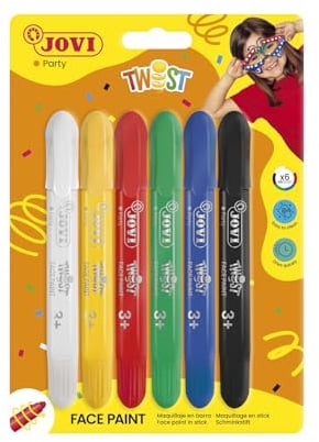 Jovi-191 Maquillaje en Barra HIPO alergénico, 6 Sticks, Multicolor, Unica (8412027028530)