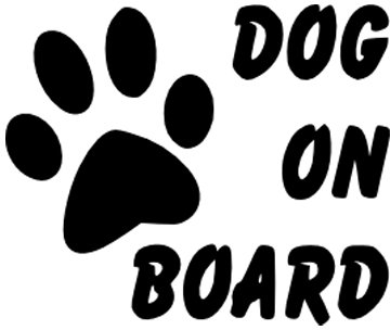 Dog on Board Aufkleber für Stoßstange, für Auto, Lieferwagen, Motorrad