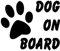 Dog on Board Aufkleber für Stoßstange, für Auto, Lieferwagen, Motorrad