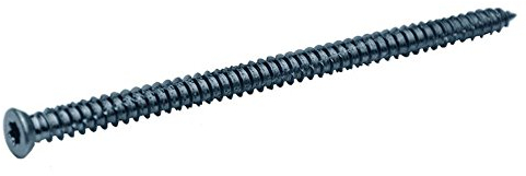 75 pezzi QZ viti per telaio finestra testa svasata 7,5 X 152 TX 30 acciaio temprato zincato viti per finestra