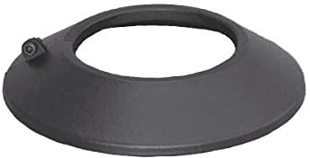 S&M 485602 – Embellecedor esmaltado negro Ø 80 mm | Rosetón para conductos de estufas y chimeneas, resiste la corrosión y aguanta hasta 900 °C | Ajustable y fácil de limpiar