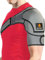Sparthos Attelle d'épaule – Manchon de soutien et de compression pour manchette des rotateurs déchirée, soulagement des douleurs articulaires AC – Enveloppe d'immobilisation du bras, poche de poche de
