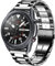 DEALELE Compatible con Samsung Galaxy Watch 46mm / Galaxy 3 45mm / Huawei Watch 4/4 Pro / 3/3 Pro / GT3 46mm / GT2 46mm, Cinturino di Ricambio in Metallo Acciaio Inossidabile 22mm, Nero/Argento