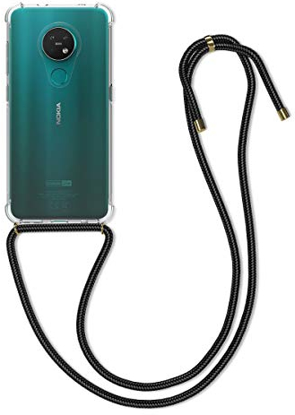 kwmobile Carcasa Compatible con Nokia 7.2 Funda con Cuerda - Funda con Correa Colgante - Cordón Ajustable - Bordes elevados
