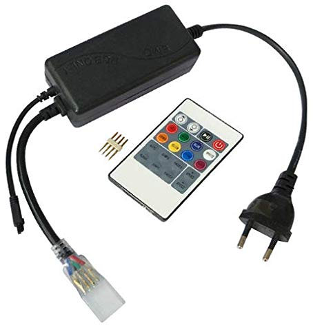 LineteckLED- CONTROLLER-RGB-720W- Controller RGB per Strisce Led 220V con Telecomando Infrarosso 720W