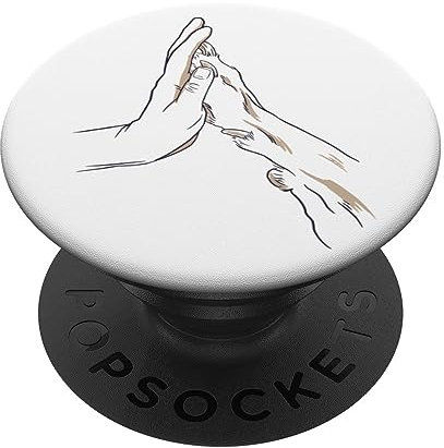 PopSockets Hund Pfote Menschenhand Hundeliebhaber Hundebesitzer Weiß PopSockets mit austauschbarem PopGrip